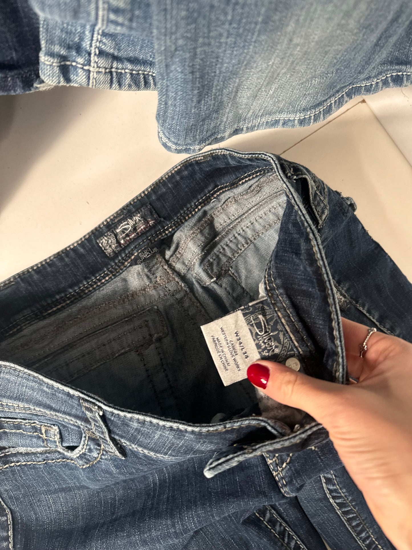 Lågmidjade jeans stl: L