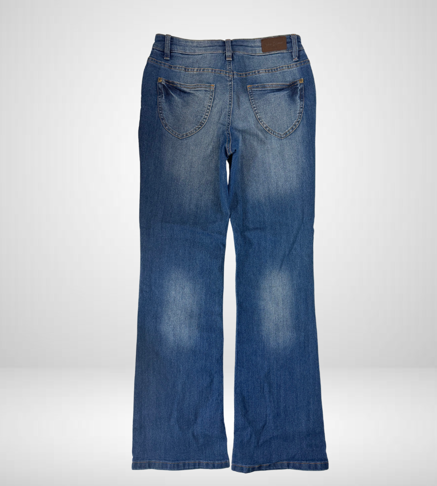Utsvängda jeans–stl: S