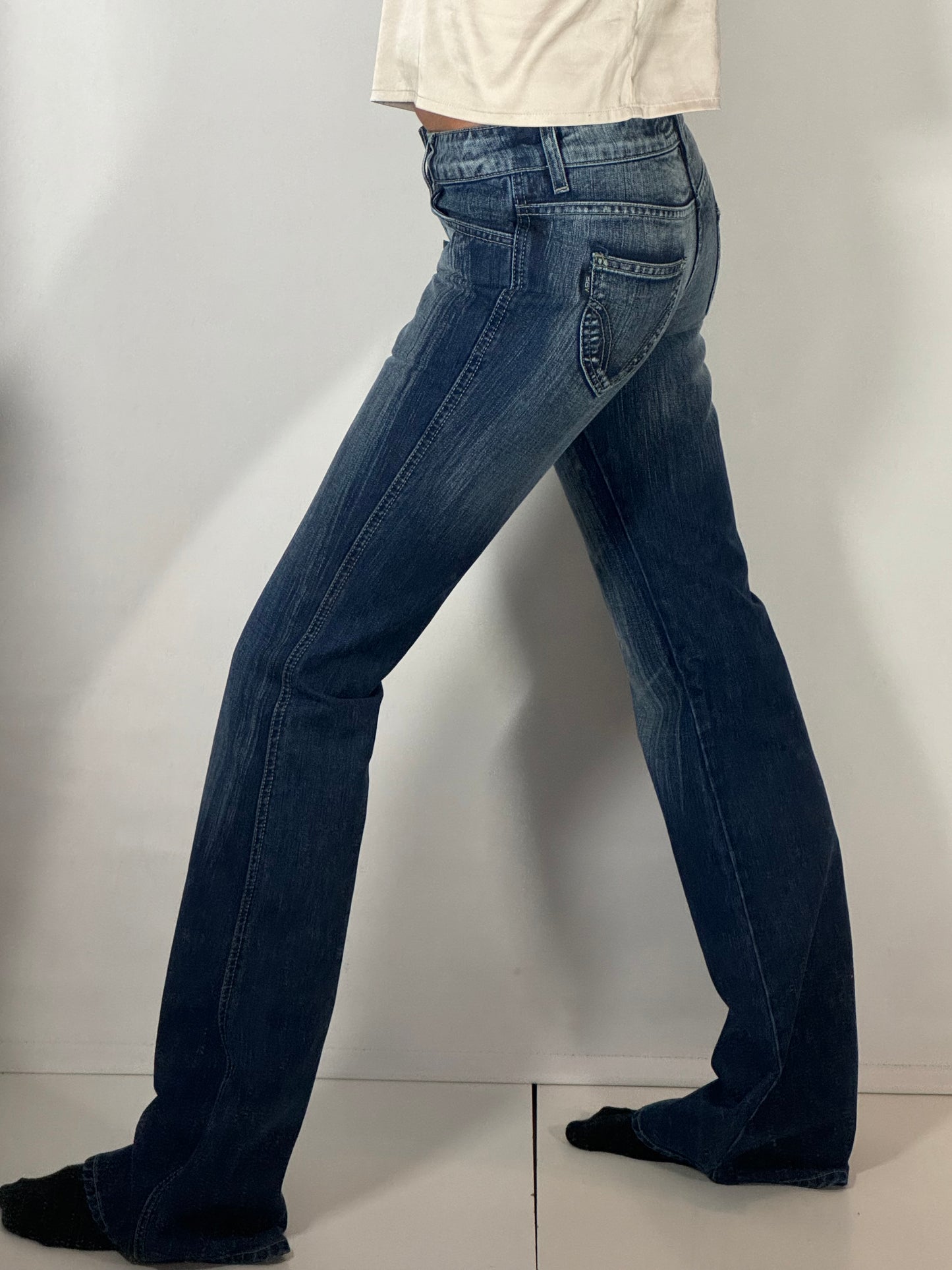 Lågmidjade jeans stl: XXS (W28/L34)