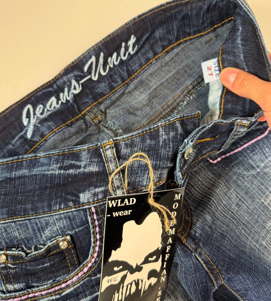 Lågmidjade jeans–stl: XS