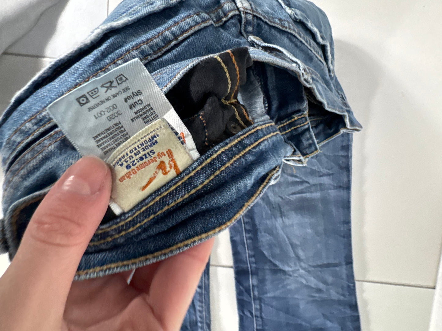 Lavtaljede jeans str: S