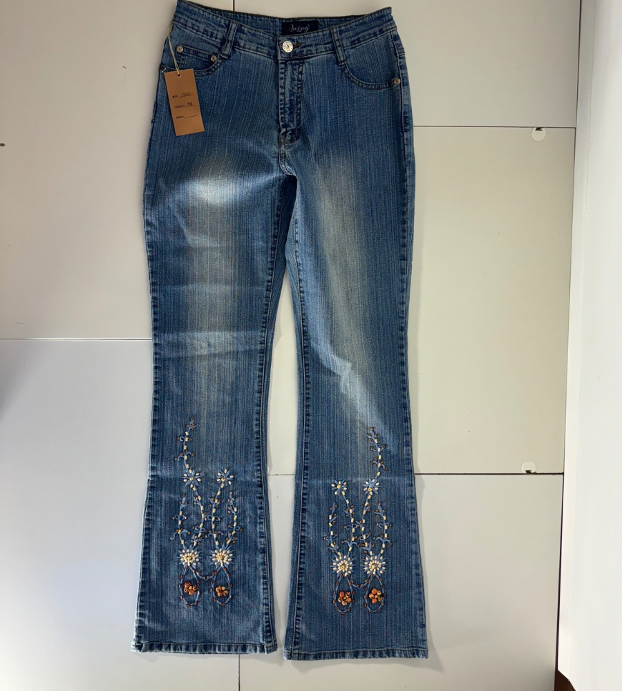 Utsvängda jeans–stl: XS
