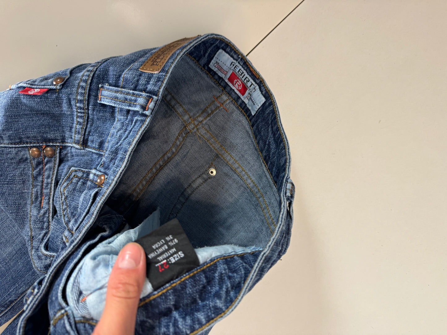 Lågmidjade jeans stl: S