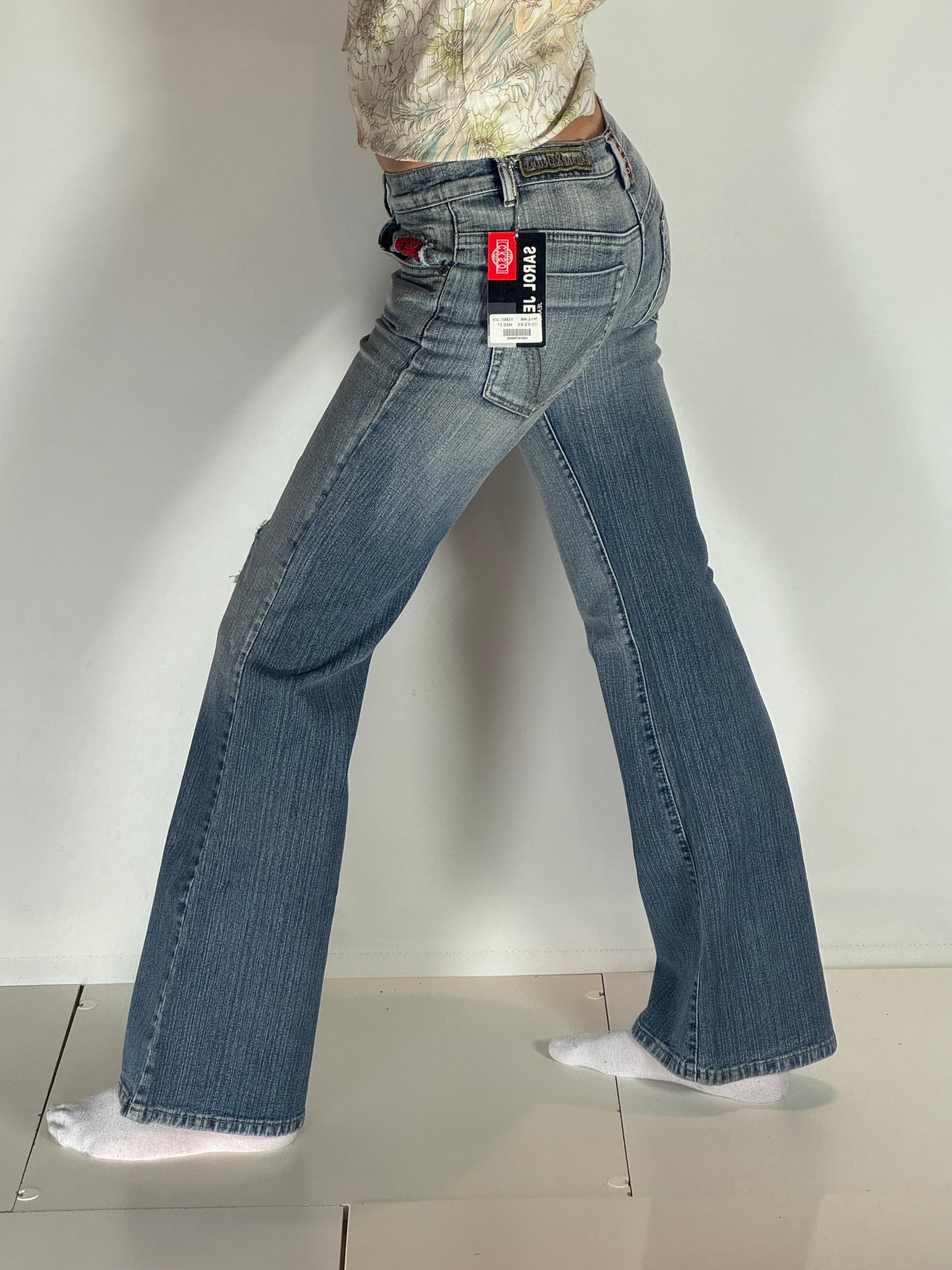 Lågmidjade jeans–stl: XS