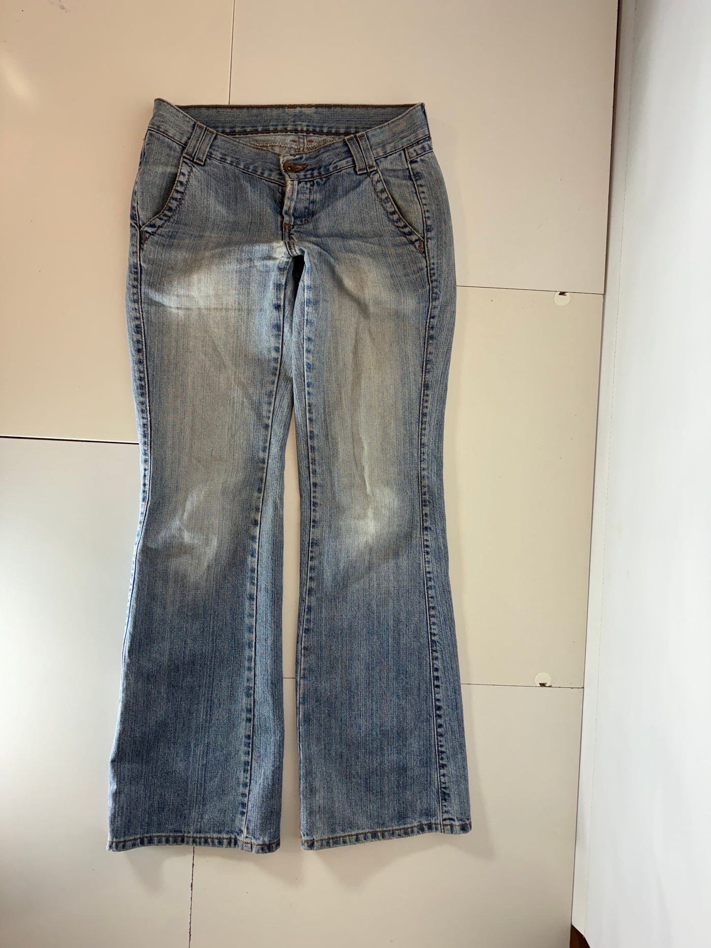 Lågmidjade jeans–stl: S