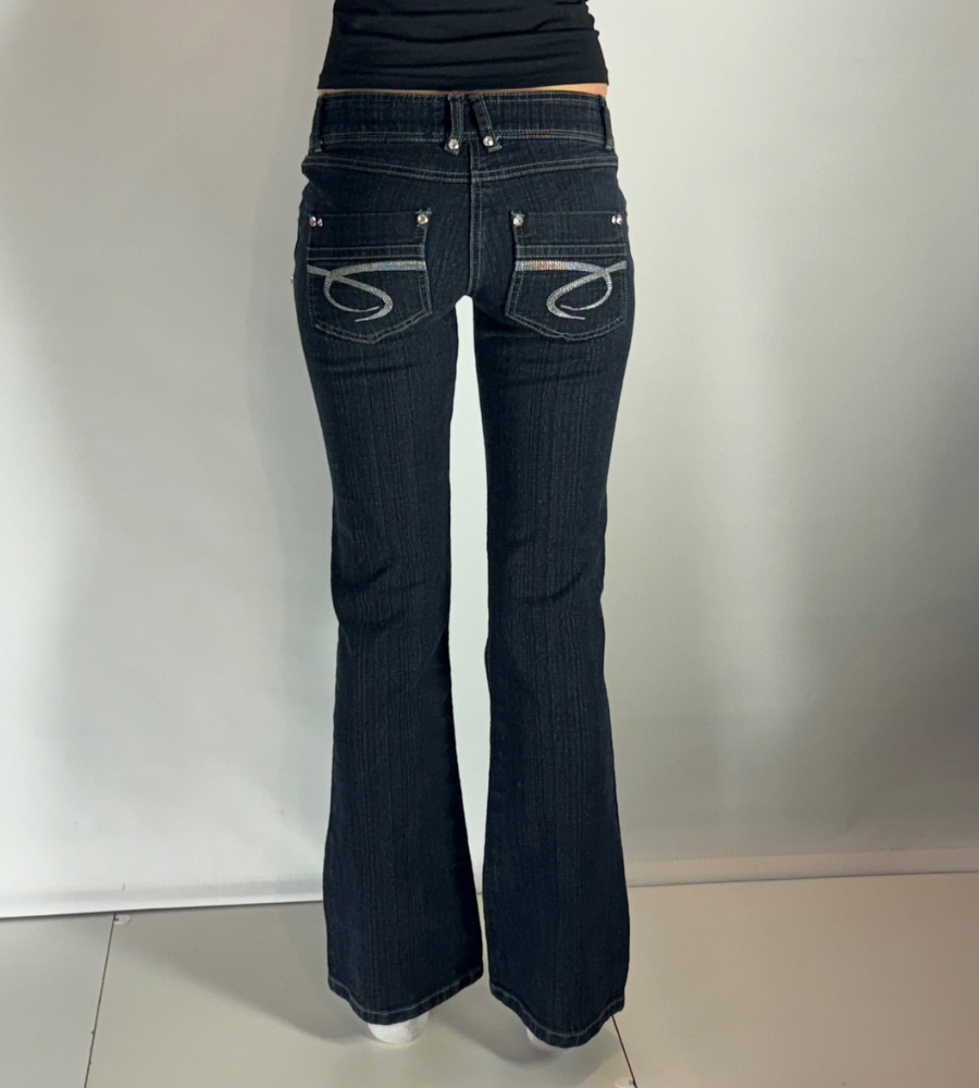 Lågmidjade jeans–stl: XS