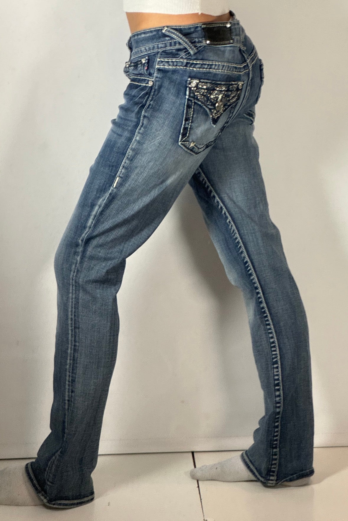 Lågmidjade jeans stl: S
