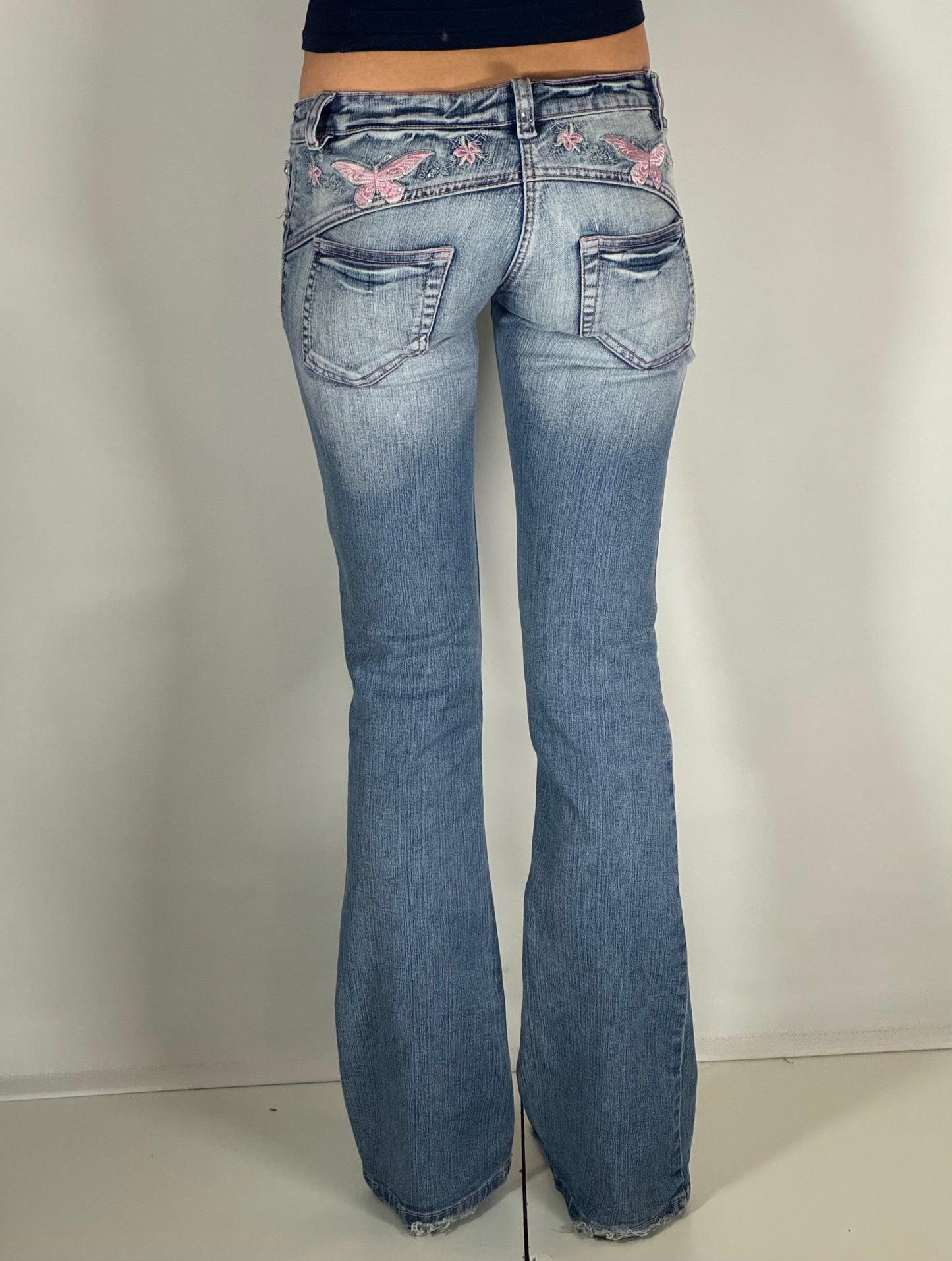Lågmidjade jeans stl: S