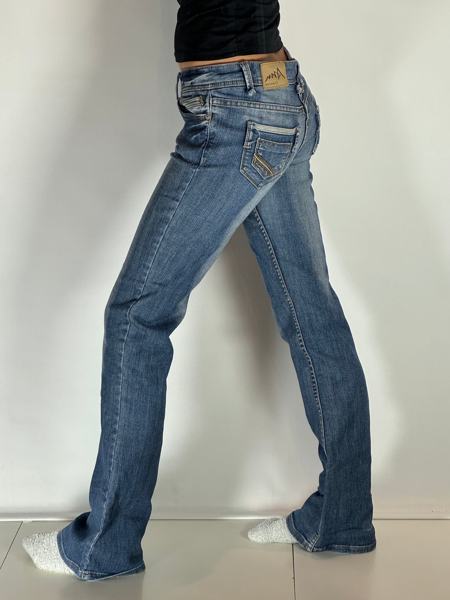Lågmidjade jeans stl: S