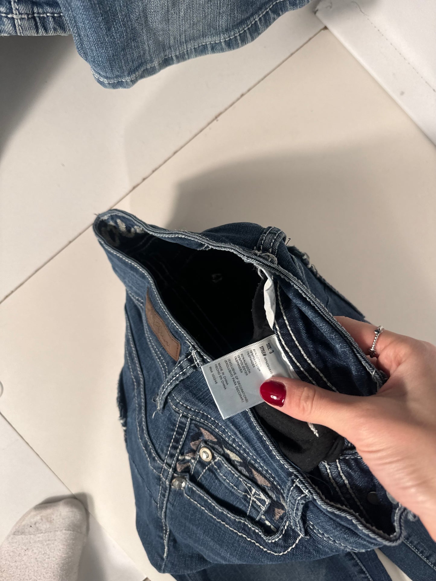 Lavtaljede jeans str: XS
