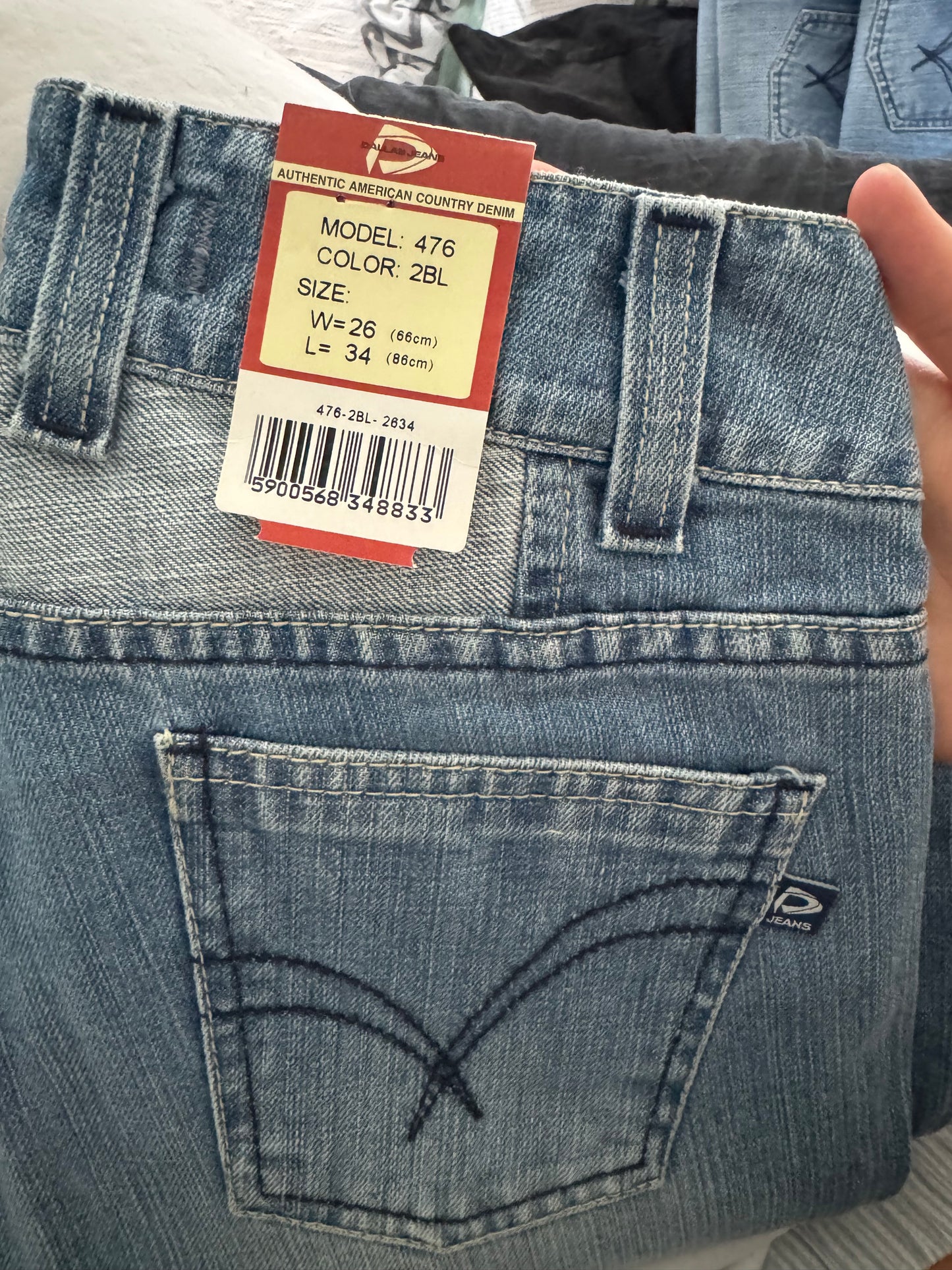 Lågmidjade jeans stl: XXXS (W26/L34)