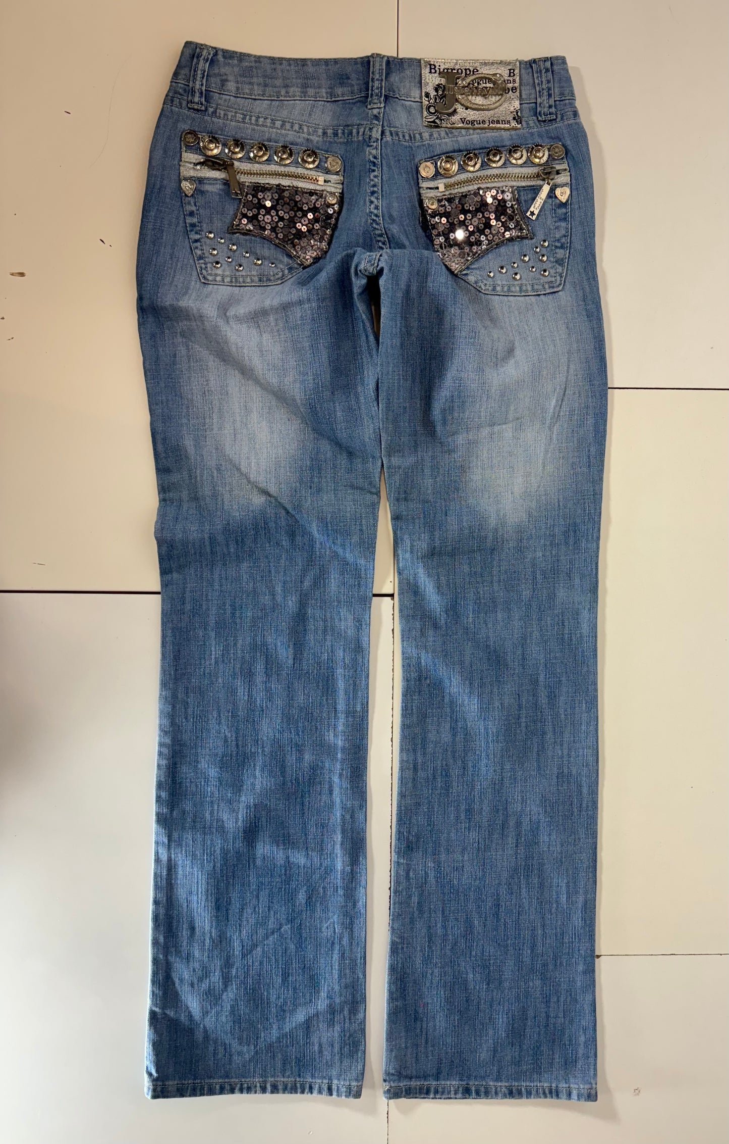 Lågmidjade jeans stl: S