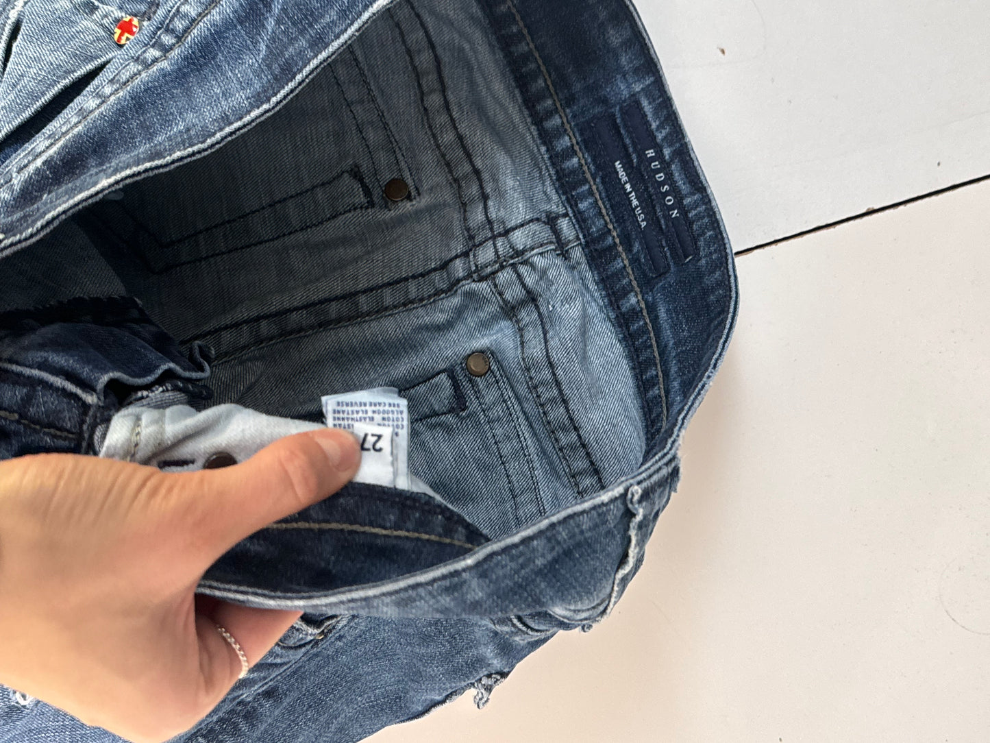 Lavtaljede jeans str: S
