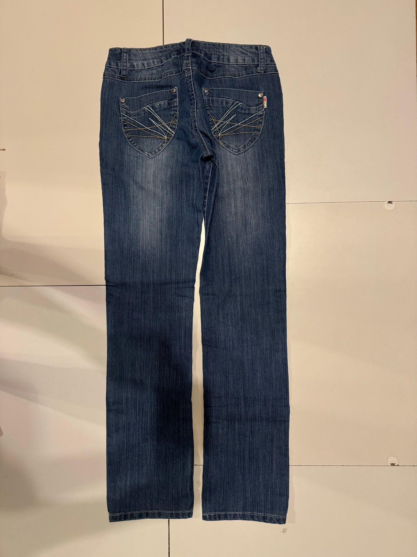 Lågmidjade jeans–stl: S