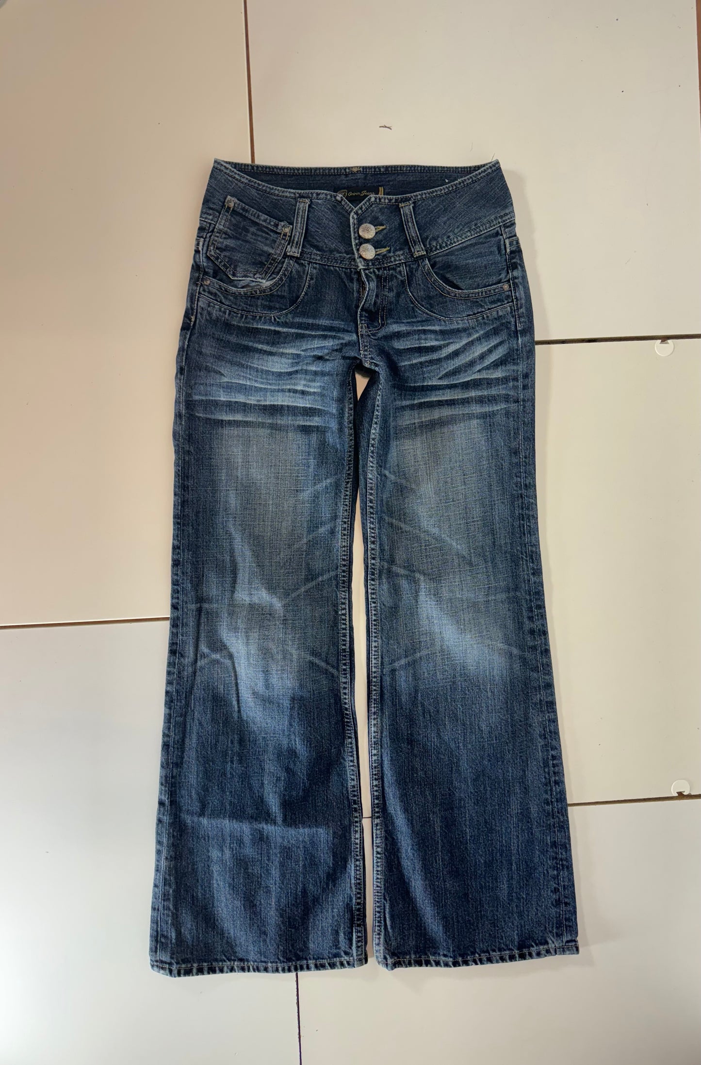 Lågmidjade jeans–stl: XXS
