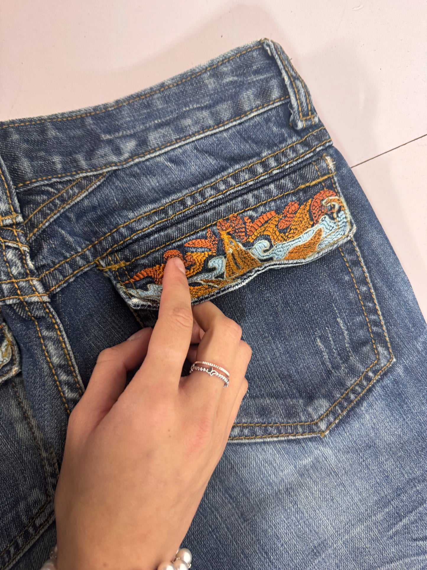Lågmidjade jeans stl: XXS