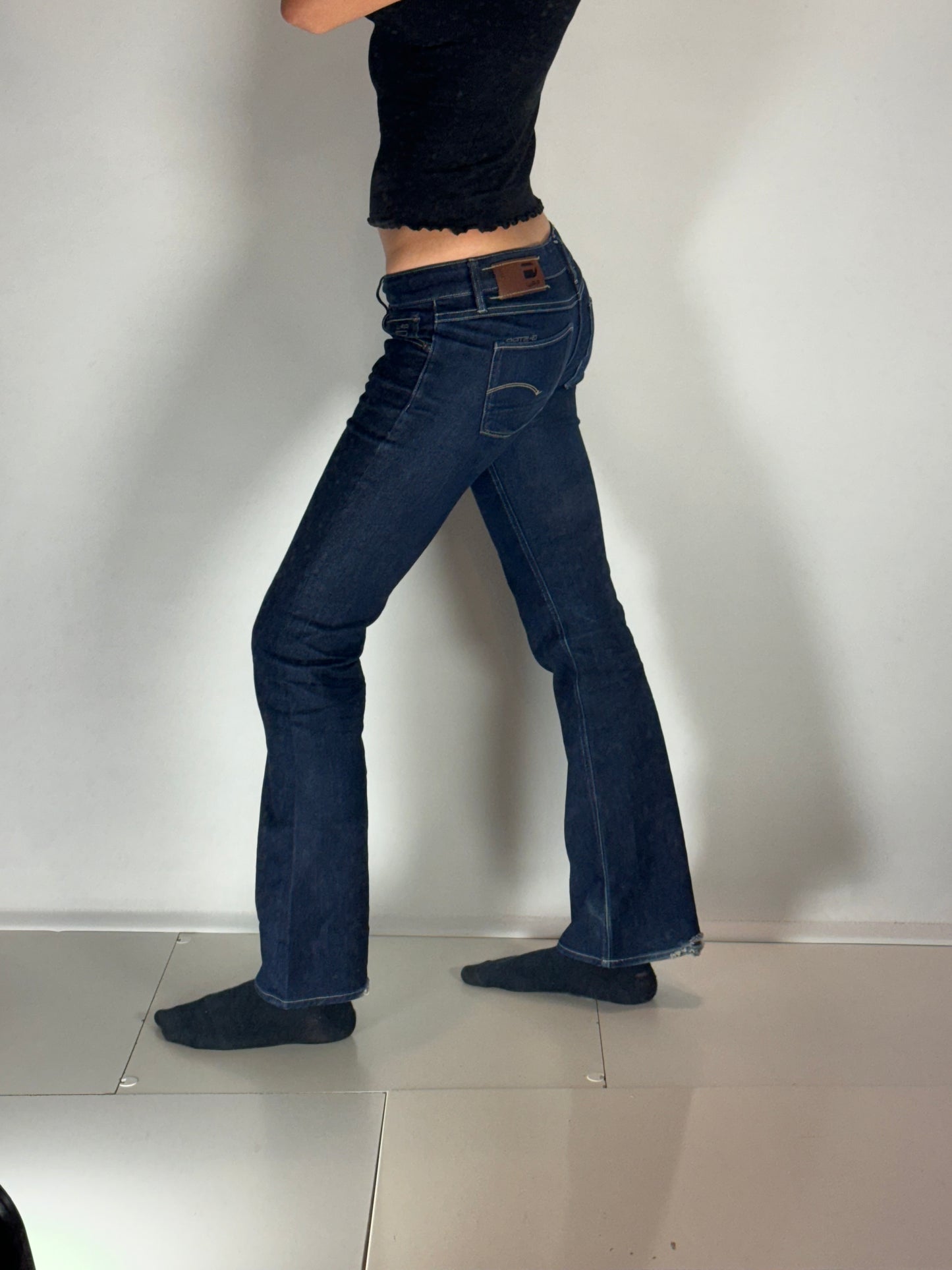 Lågmidjade jeans–stl: XS