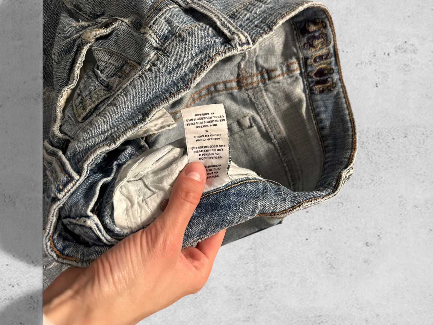 Lågmidjade jeans stl: S