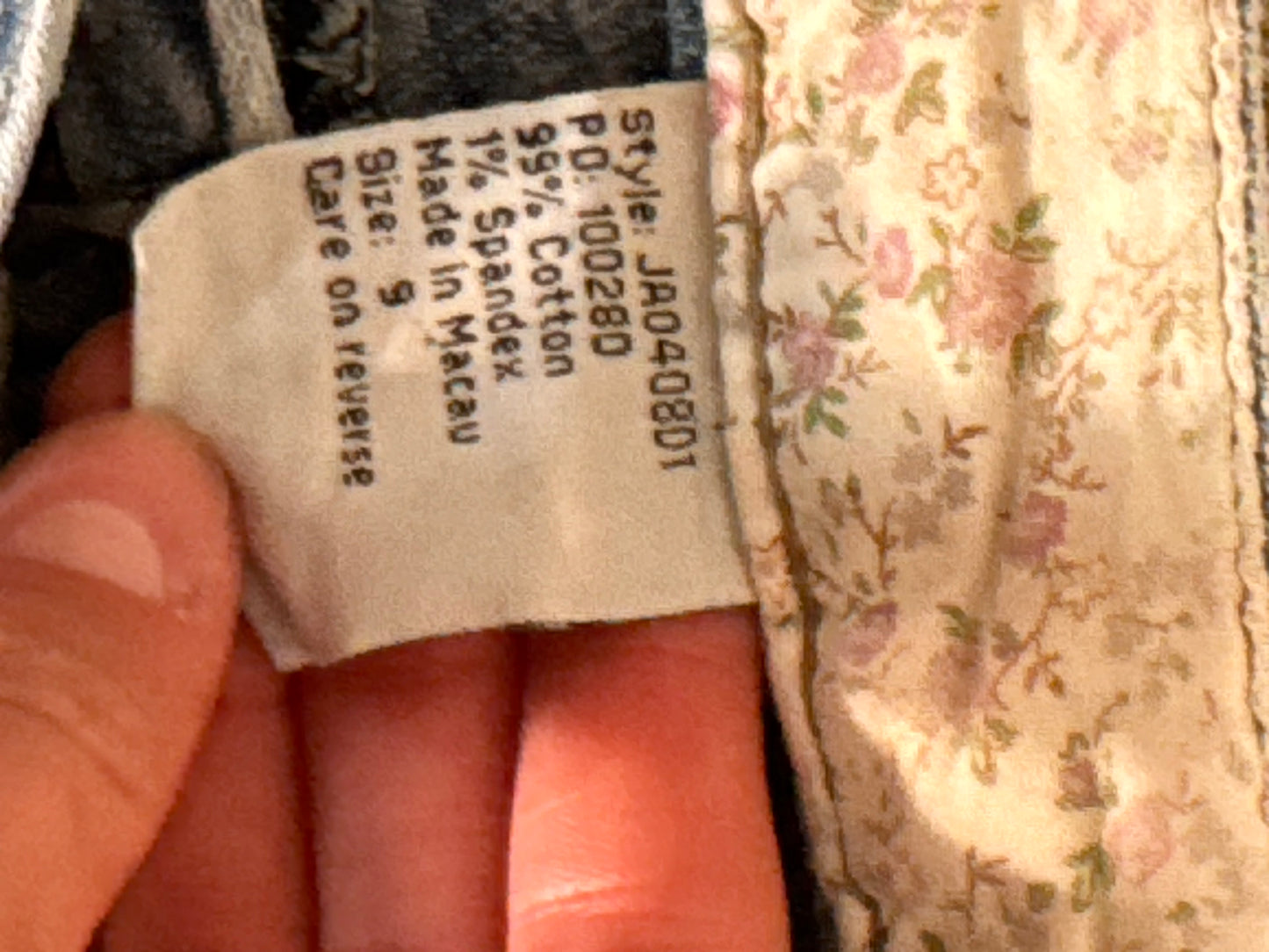 Utsvängda jeans stl: S