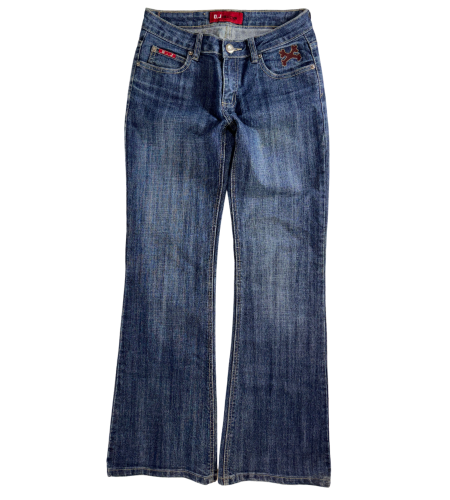 Lågmidjade jeans–stl: XS