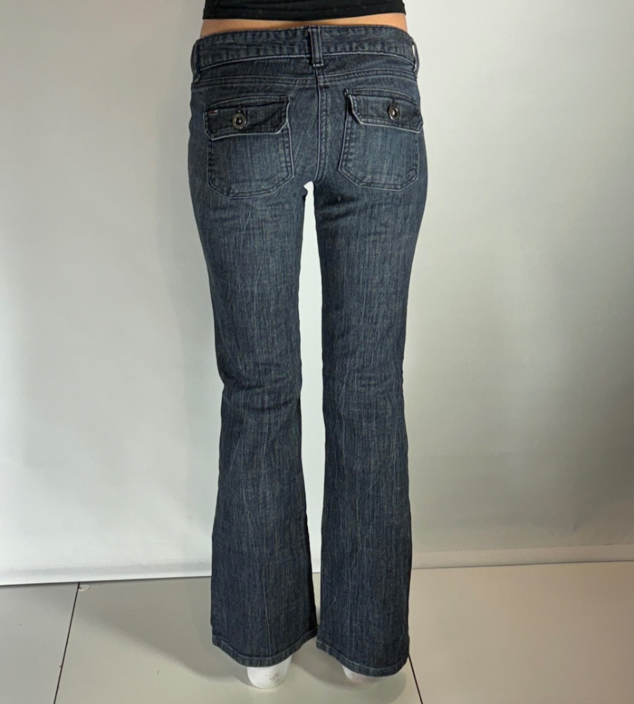 Lågmidjade jeans–stl: S