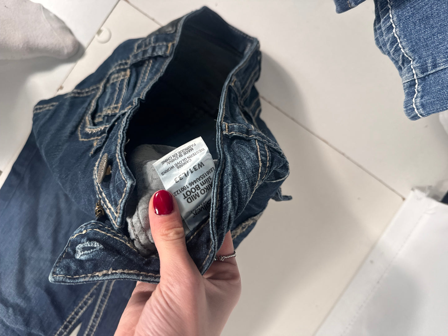 Lågmidjade jeans stl: M