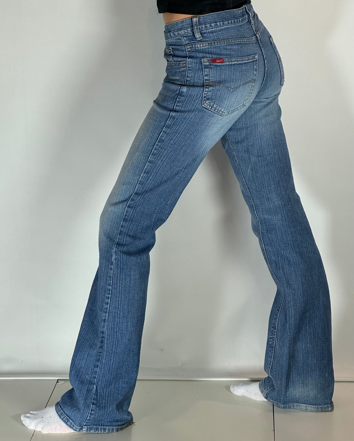 Lågmidjade jeans-stl: XS