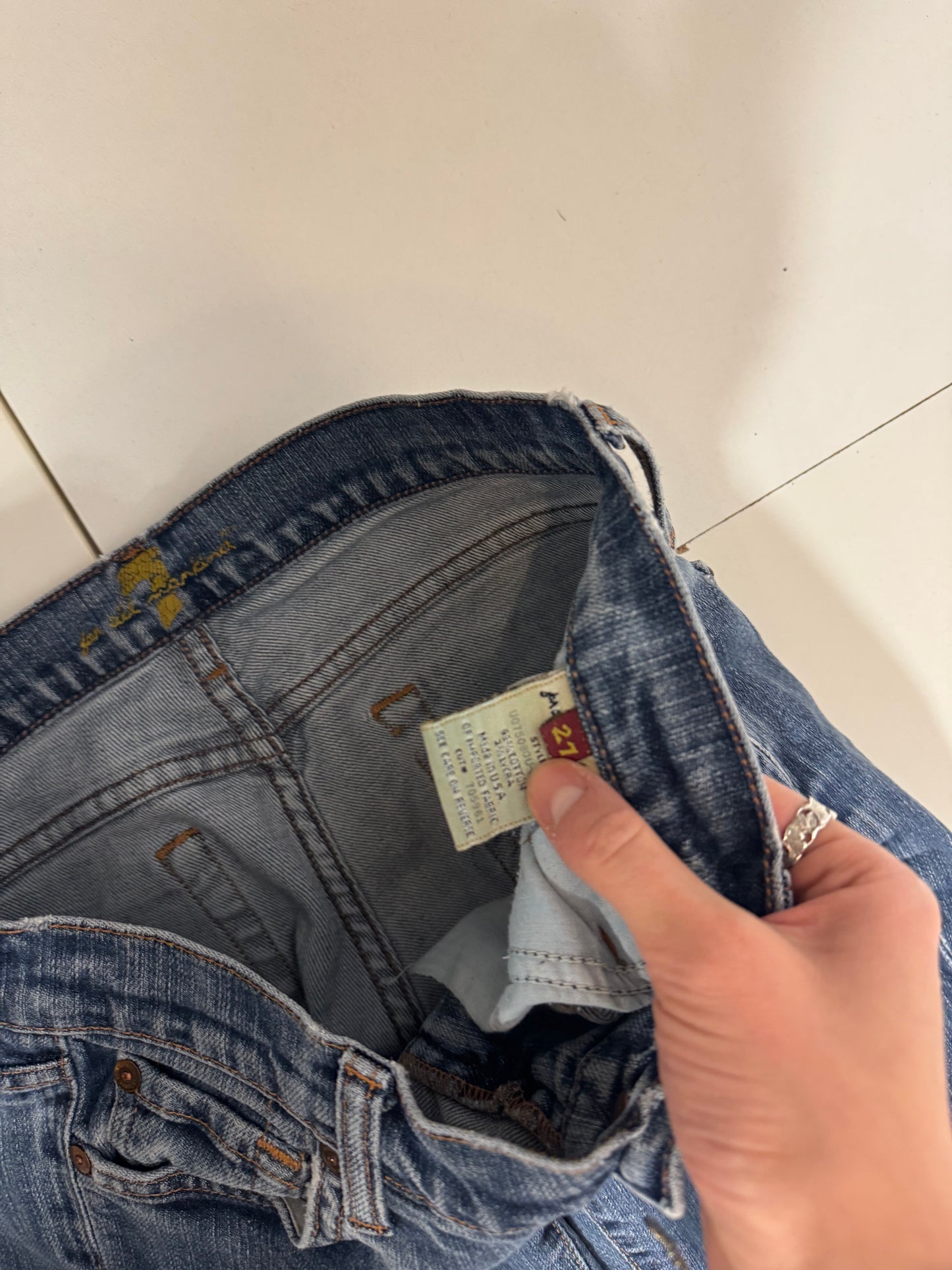 Lågmidjade jeans stl: S