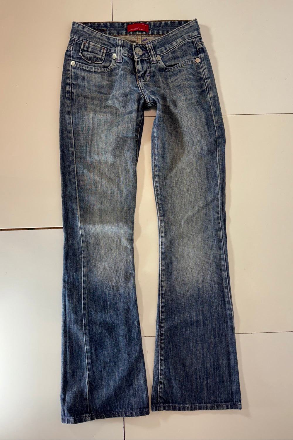 Lågmidjade jeans–stl: XXXS