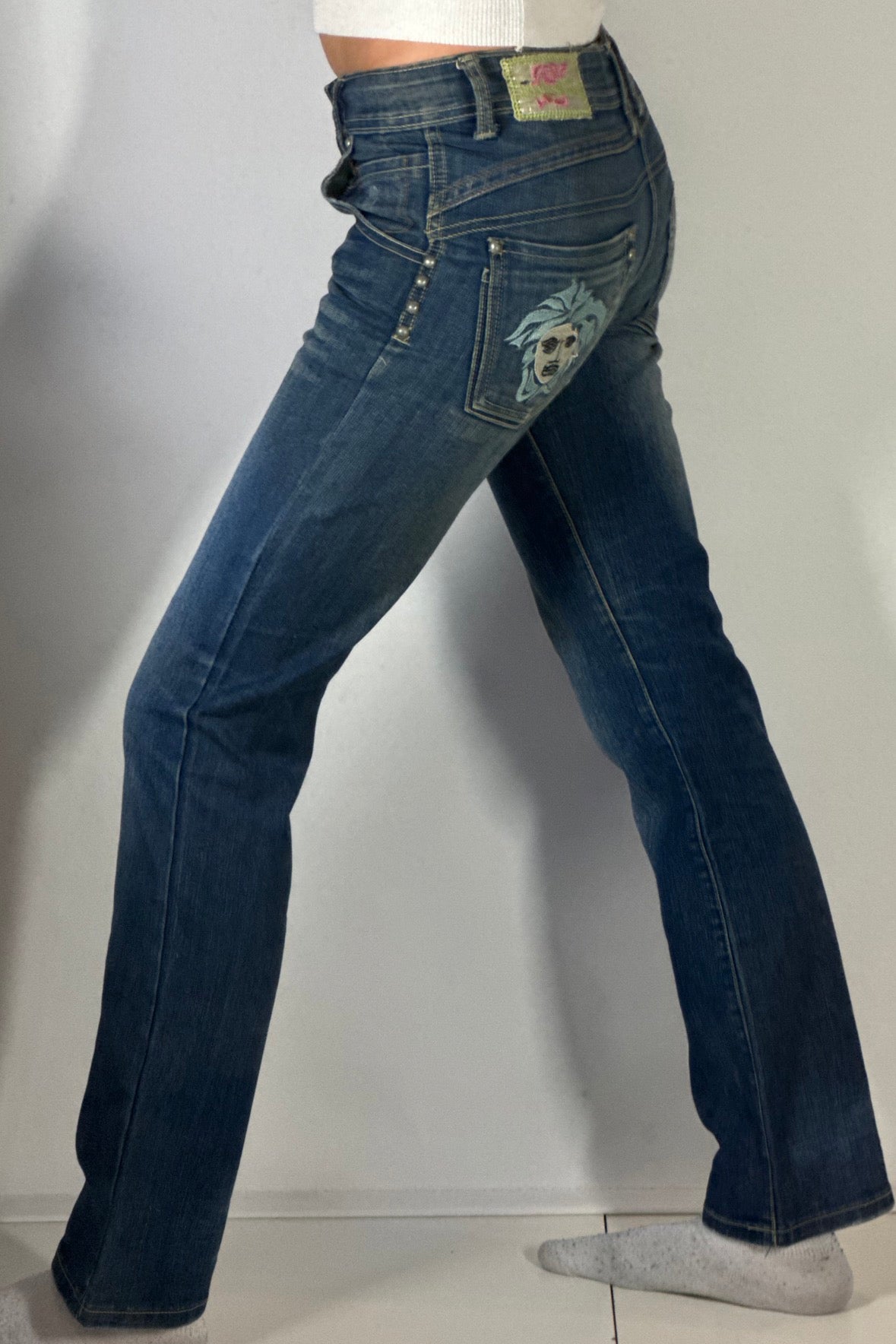 Lågmidjade jeans stl: XS