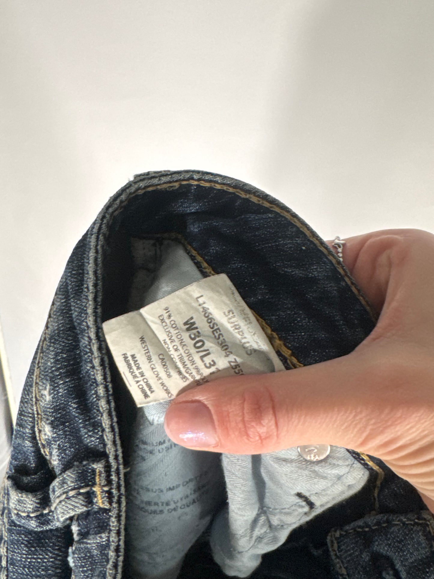 Lågmidjade jeans stl: S