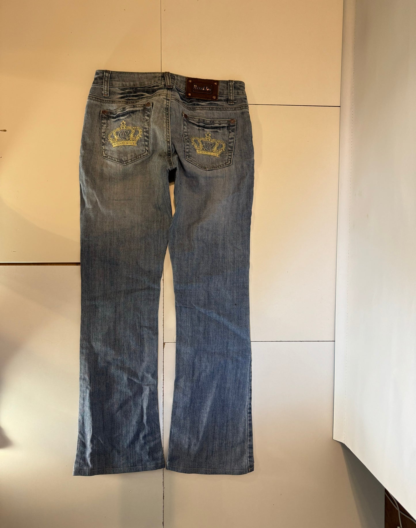 Lågmidjade jeans–stl: XS