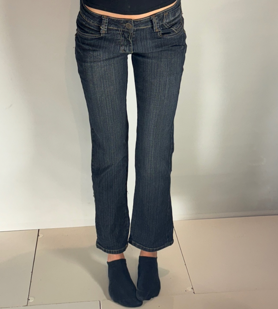 Lågmidjade jeans–stl: XS