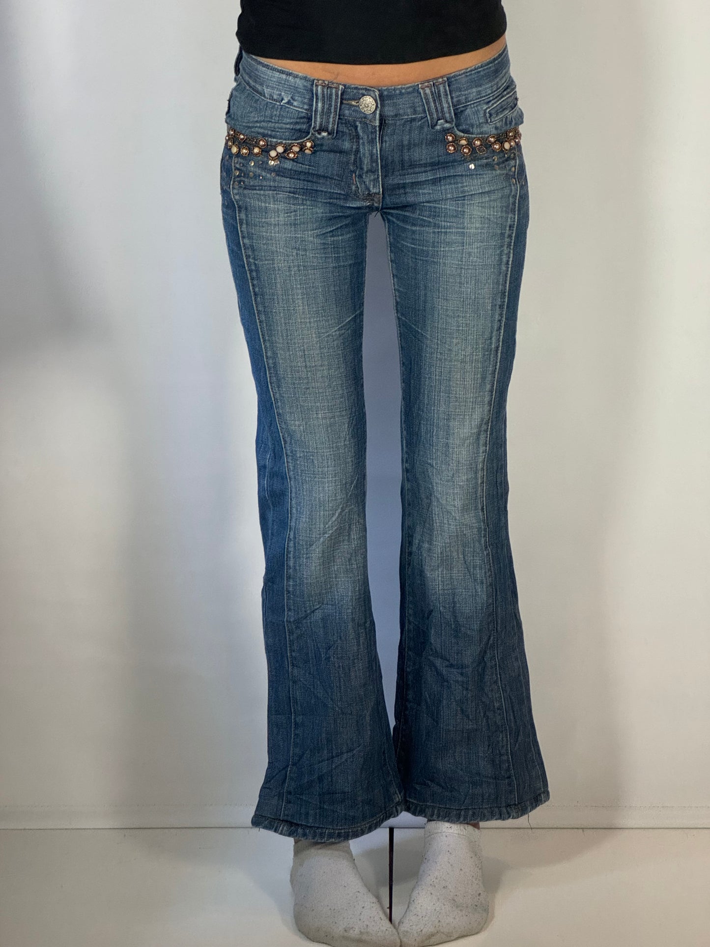 Lågmidjade jeans stl: XS