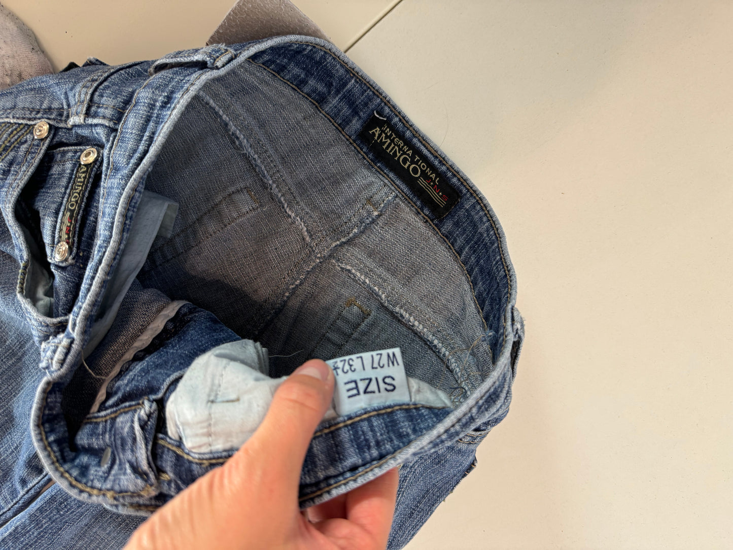 Utsvängda jeans stl: XS
