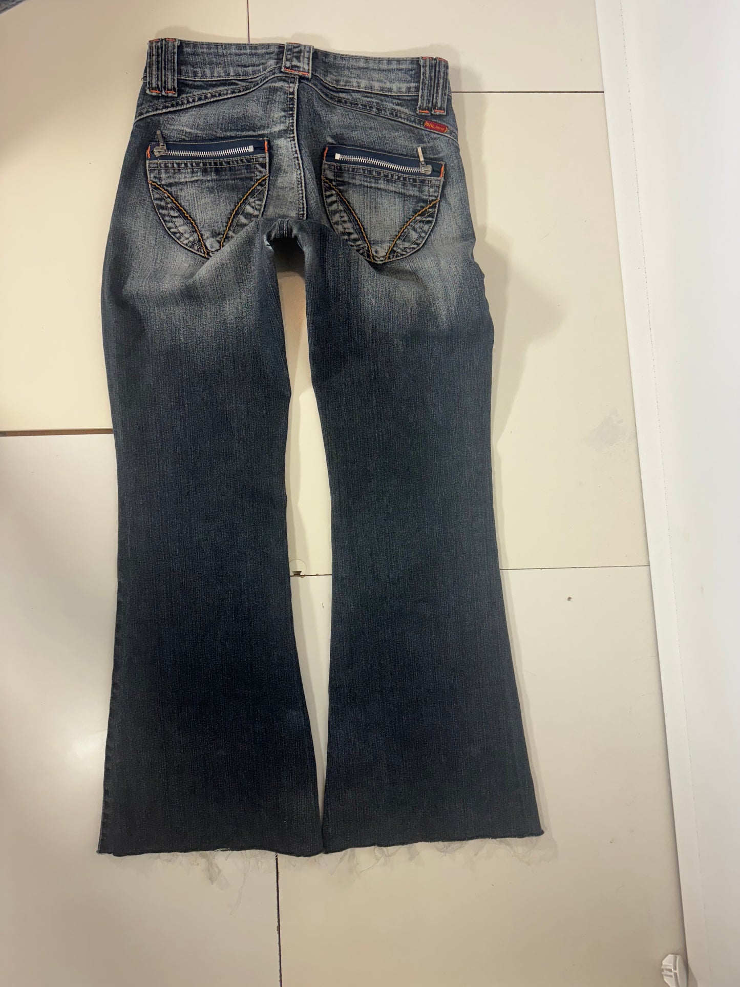 Utsvängda jeans stl: XS
