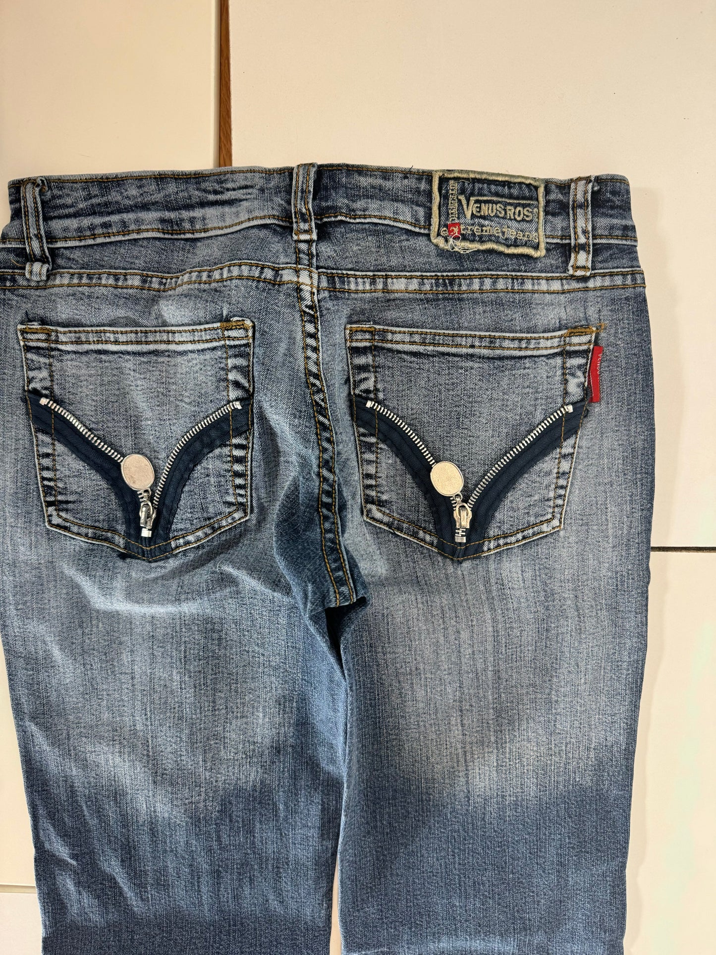 Lågmidjade jeans–stl: XS