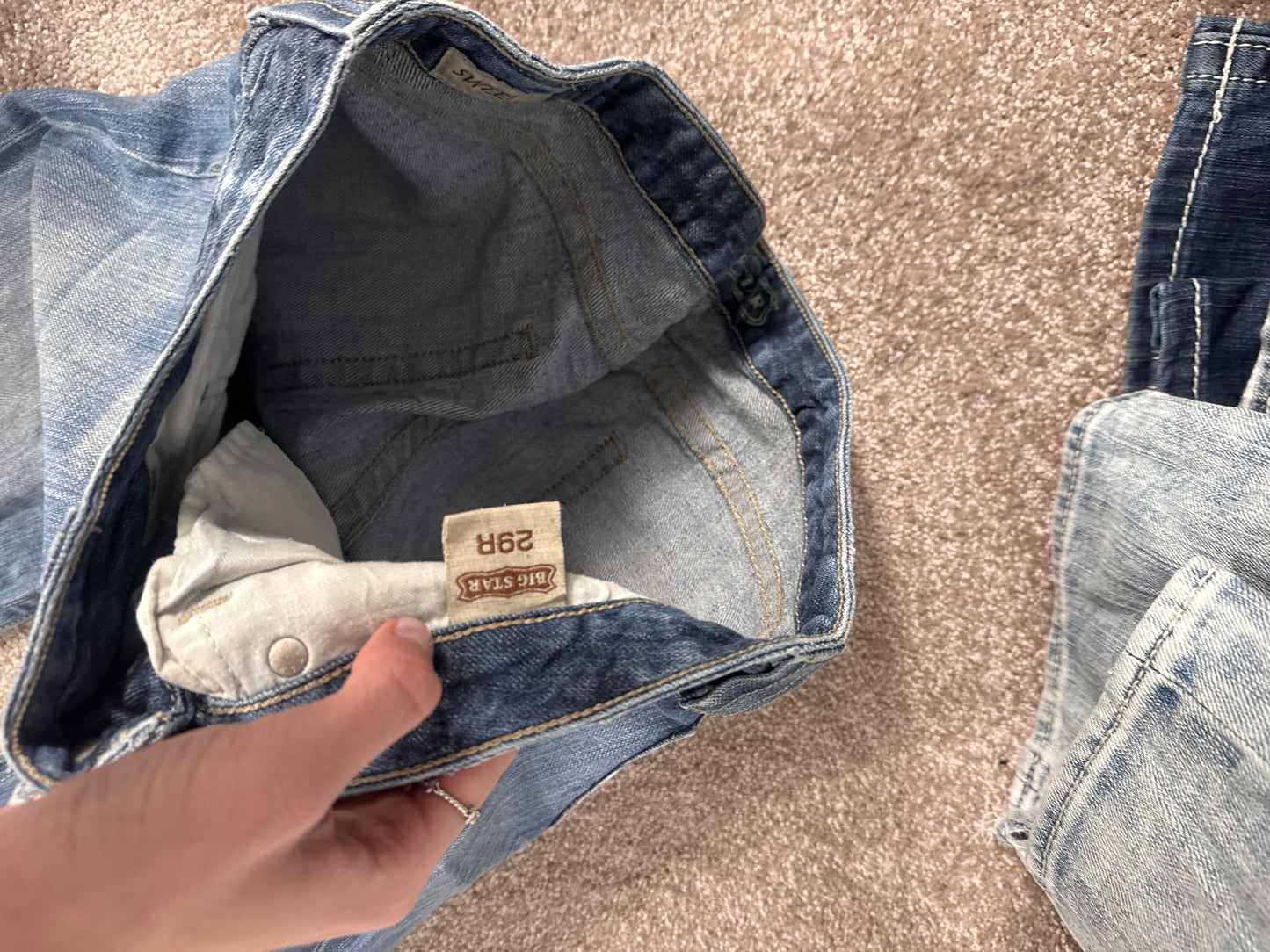 Lågmidjade jeans stl: S