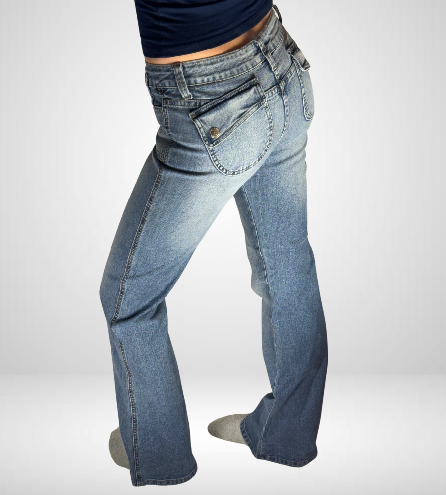 Utsvängda jeans–stl: XXS