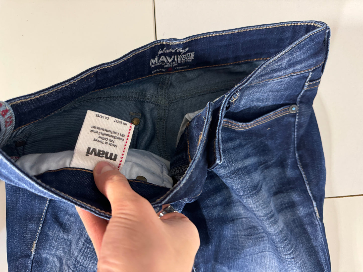 Lågmidjade jeans stl: XS