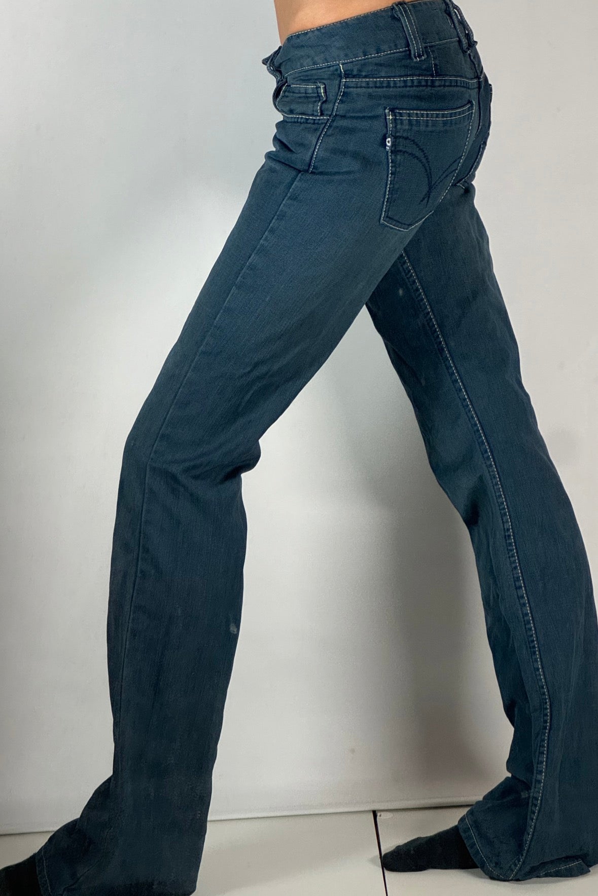 Lågmidjade jeans stl: XXS (W27/L34)