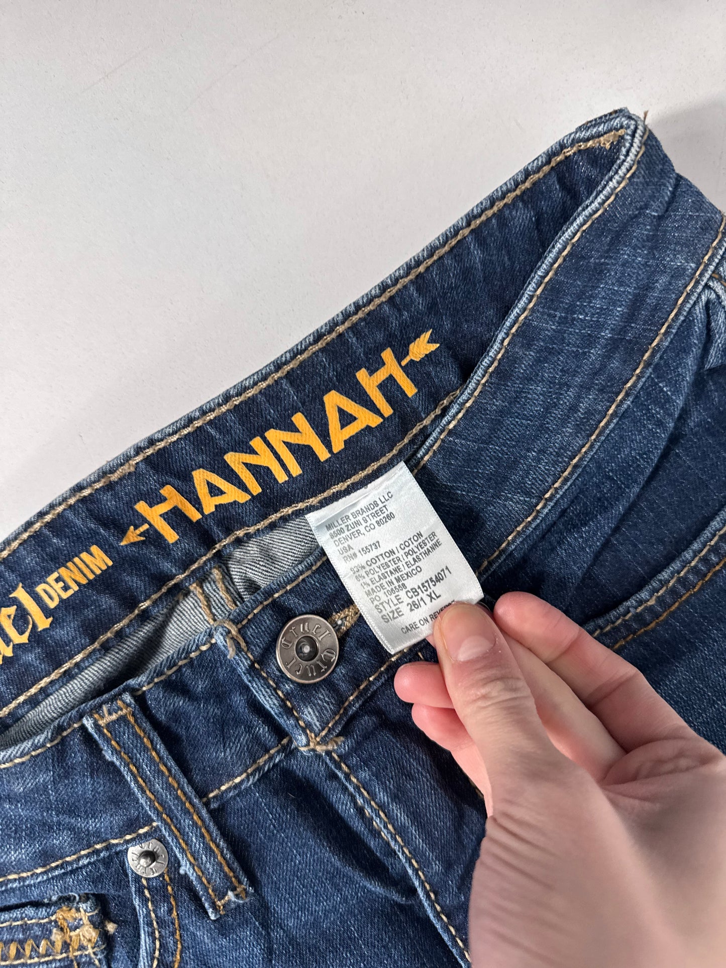 Utsvängda jeans stl: XS