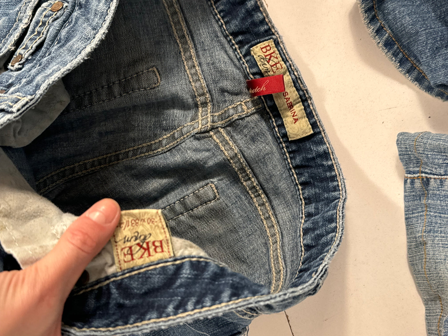 Lågmidjade jeans stl: S/M