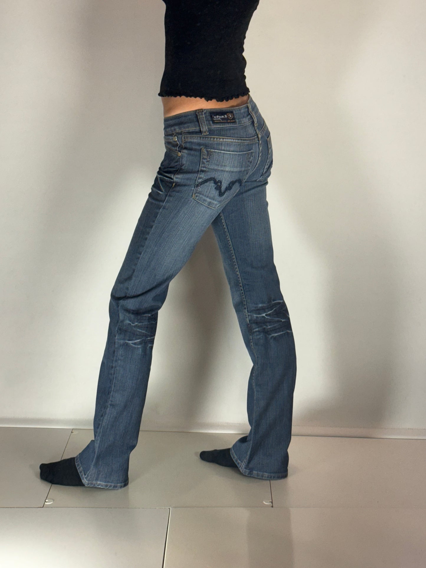Lågmidjade jeans–stl: XS