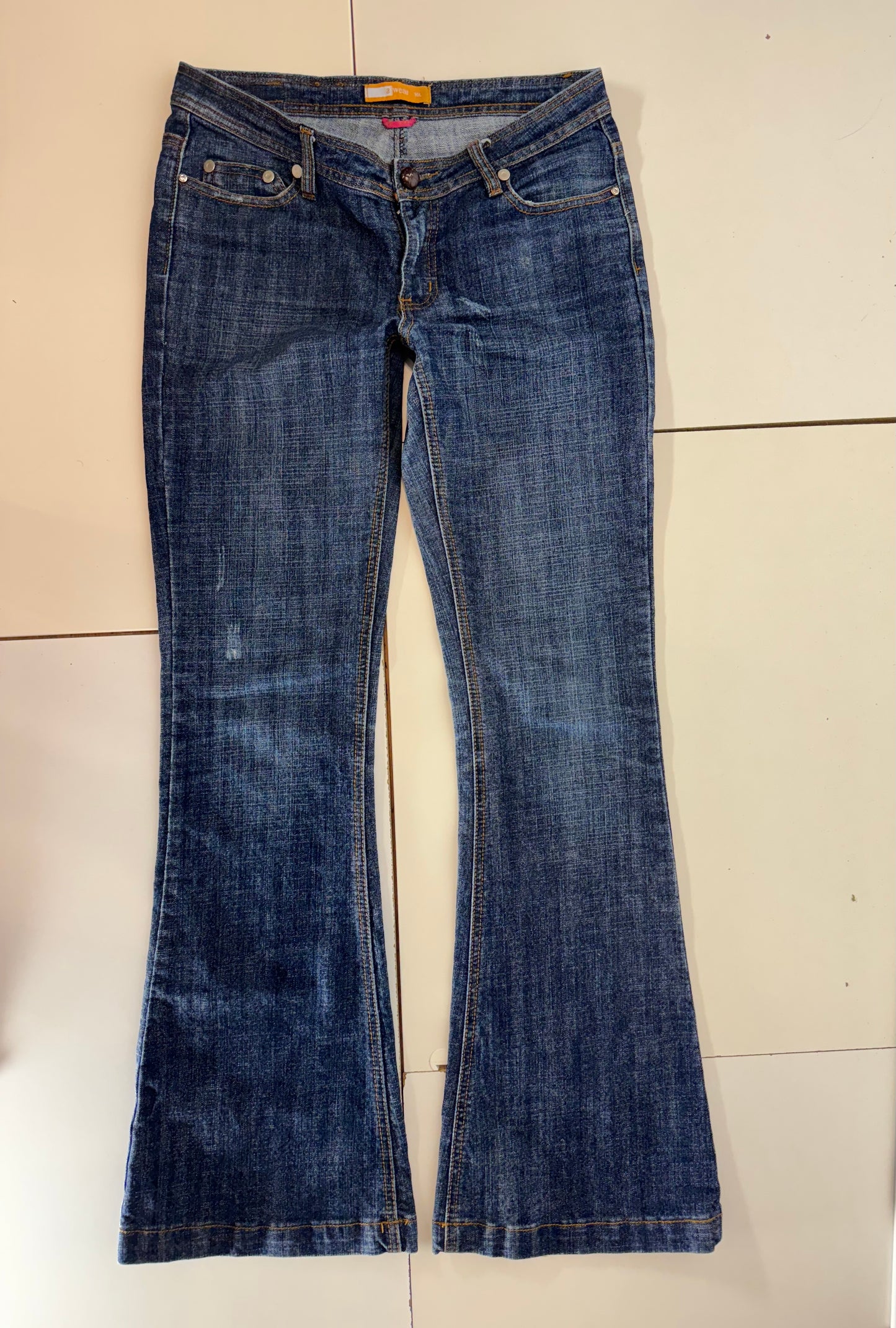 Lågmidjade jeans–stl: S