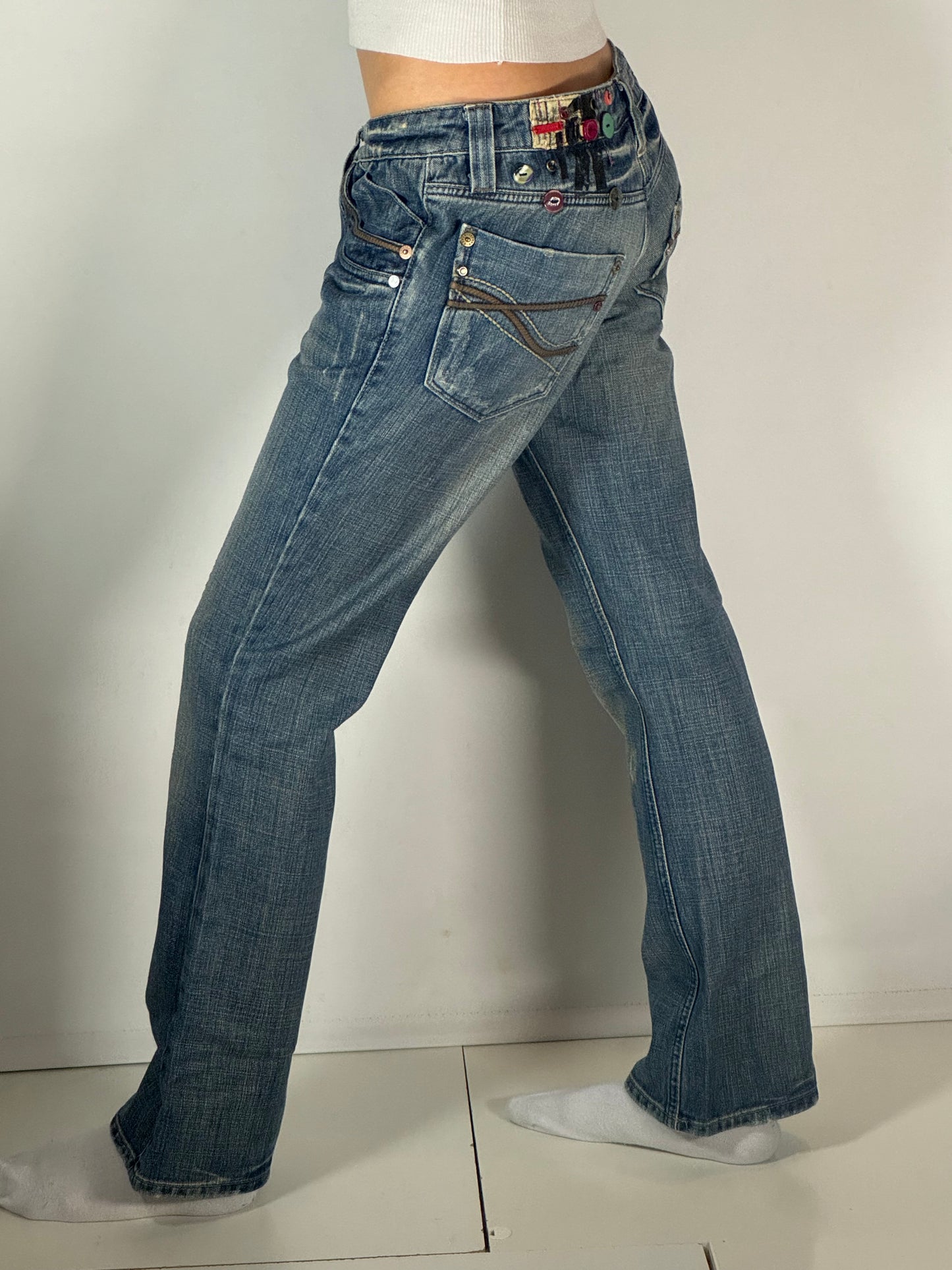 Lågmidjade jeans stl: S