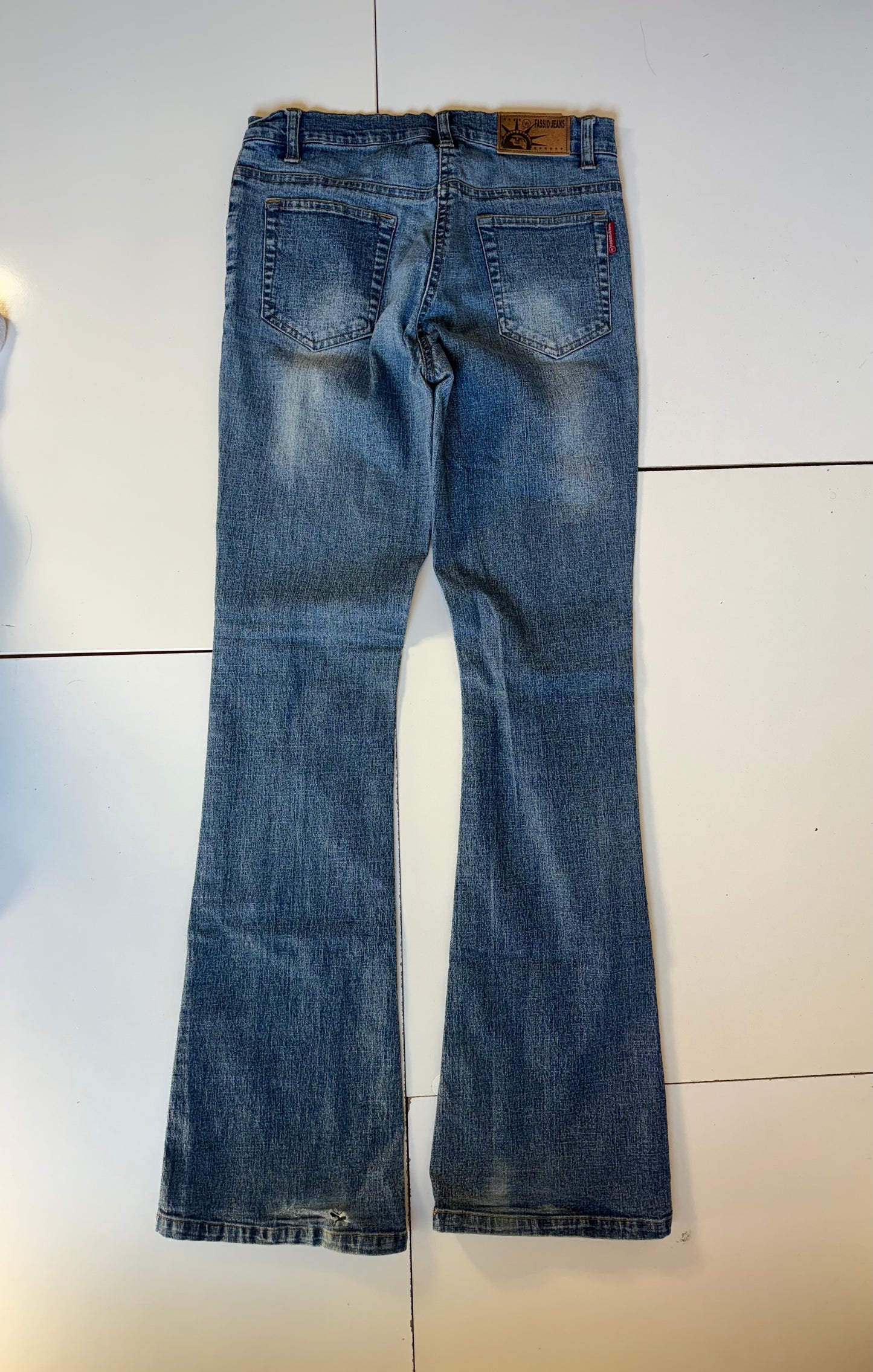Lågmidjade jeans–stl: XS