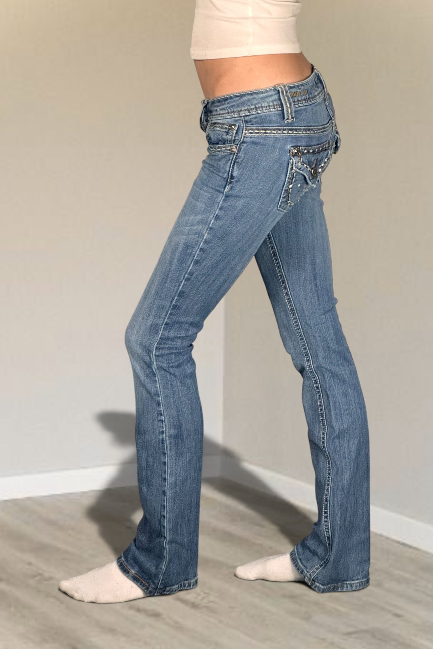 Lågmidjade jeans stl: XS