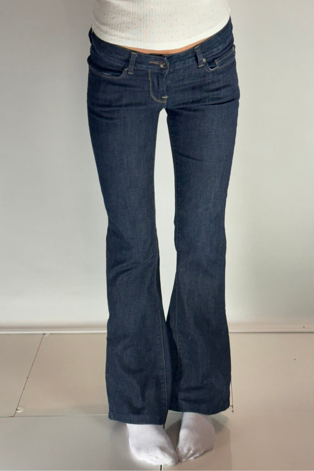 Lågmidjade jeans–stl: XS