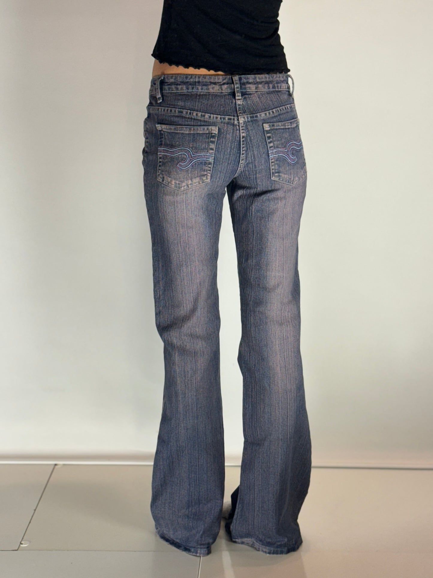 Lågmidjade jeans–stl: XS